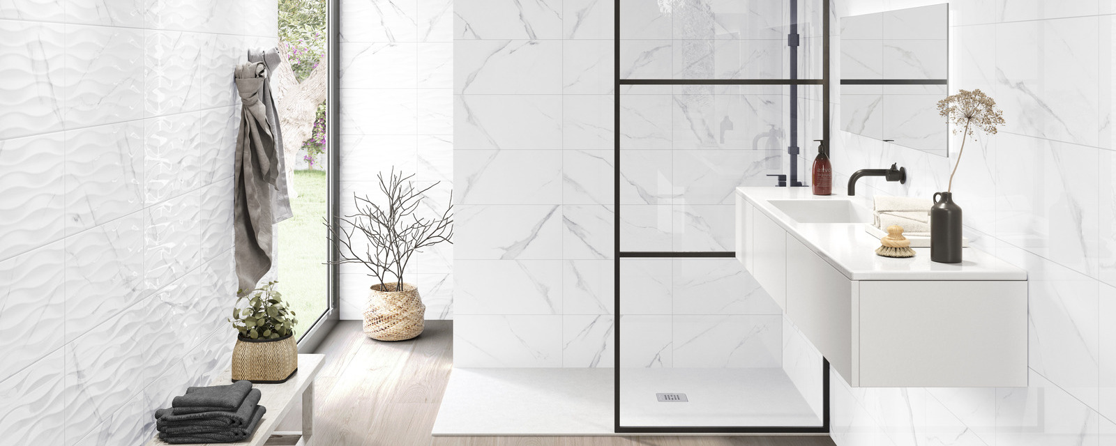 salle de bains en marbre