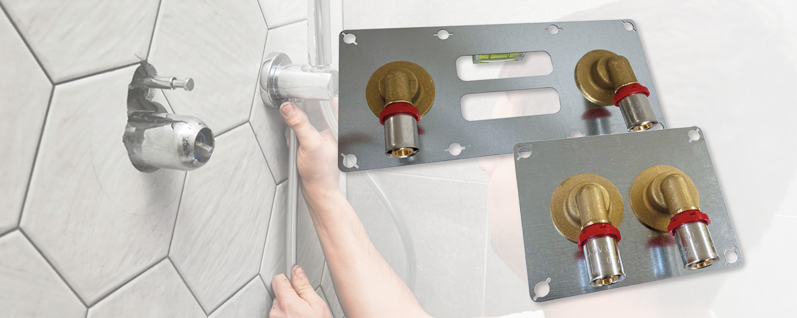 pose Kits de Fixation de Mitigeur de Douche