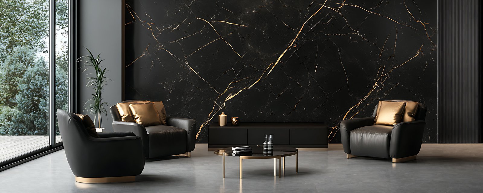 marbre noir Marquina