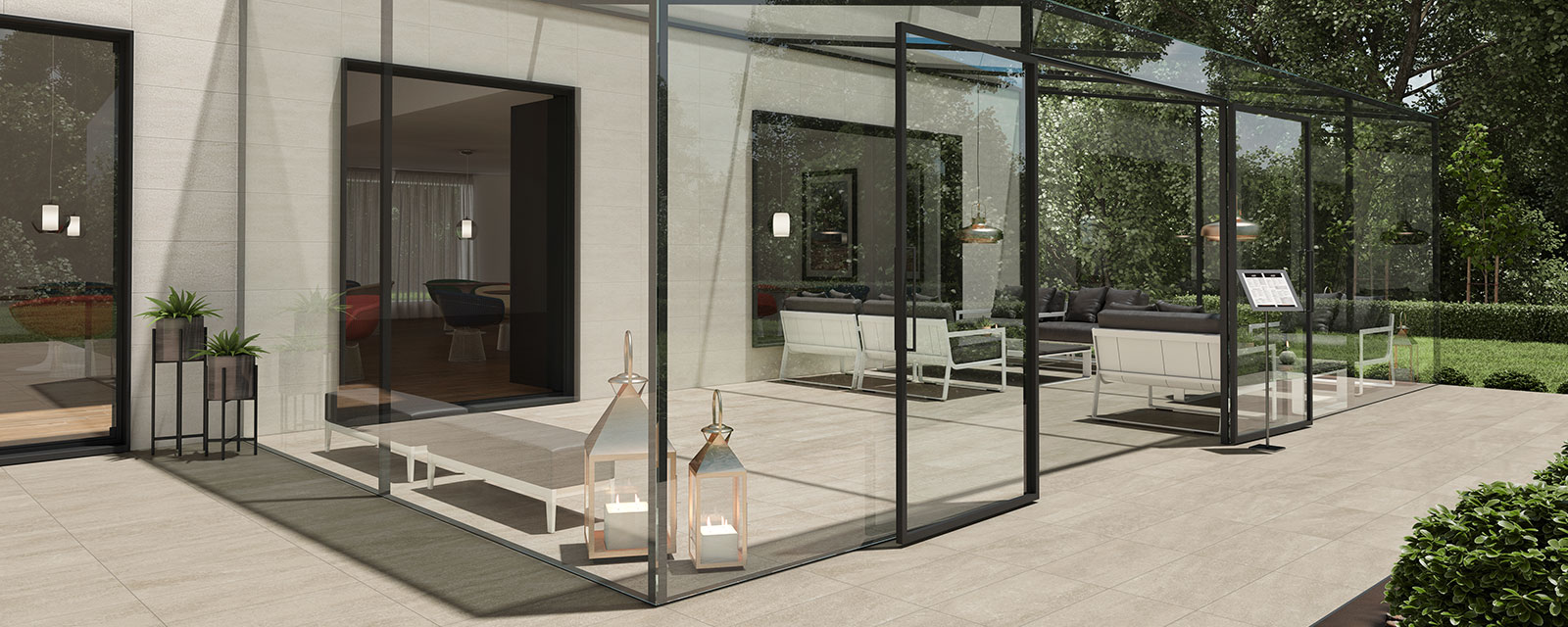 carrelage pour une véranda