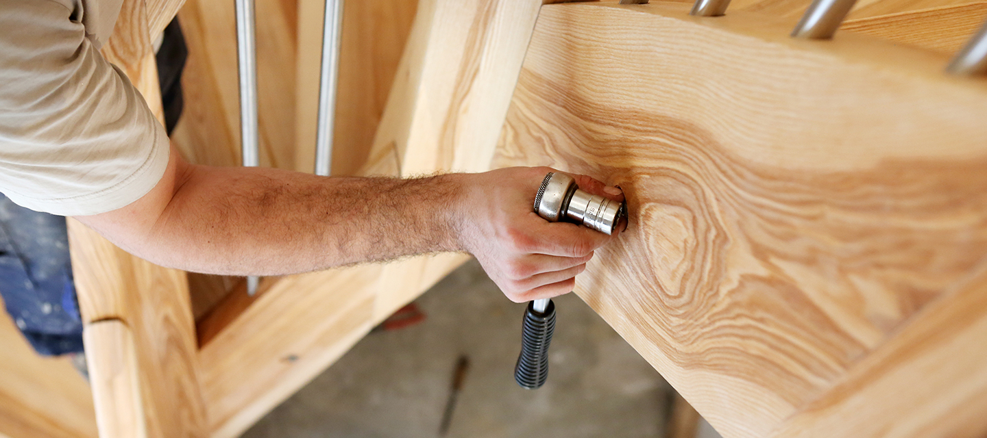 escalier en bois