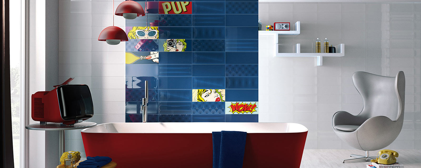 Salle de bains tendance grâce au carrelage