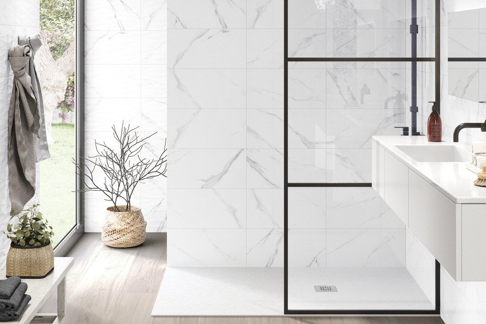 salle de bains en marbre