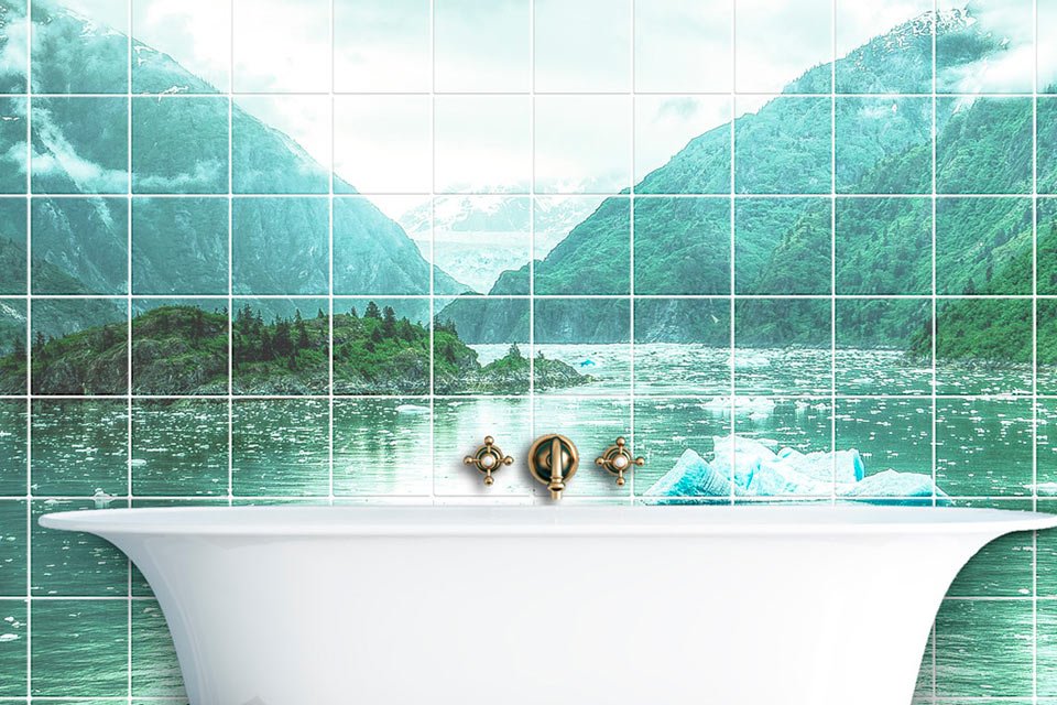 carrelage imprimé photos