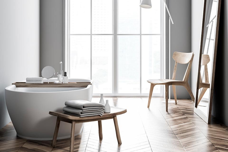 Carrelage imitation bois en céramique