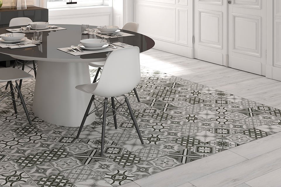 carrelage tapis salle à manger