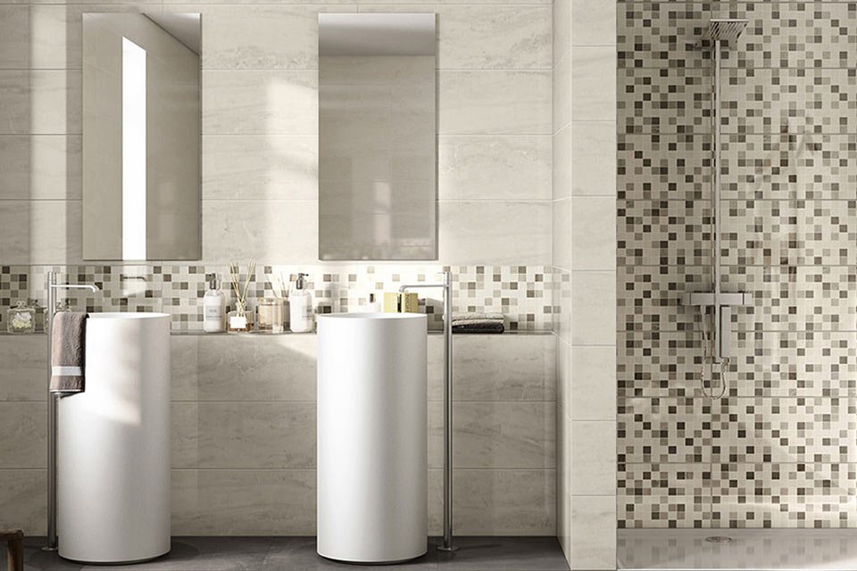 mosaïque dans la douche