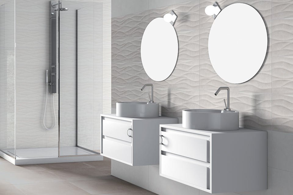 carrelage relief salle de bain