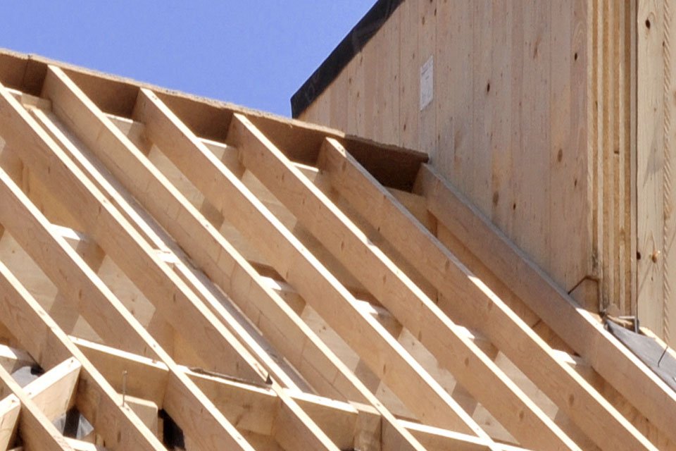 charpente en bois lamellé-croisé