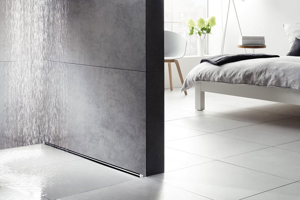 carrelage au sol pour douche à l'italienne