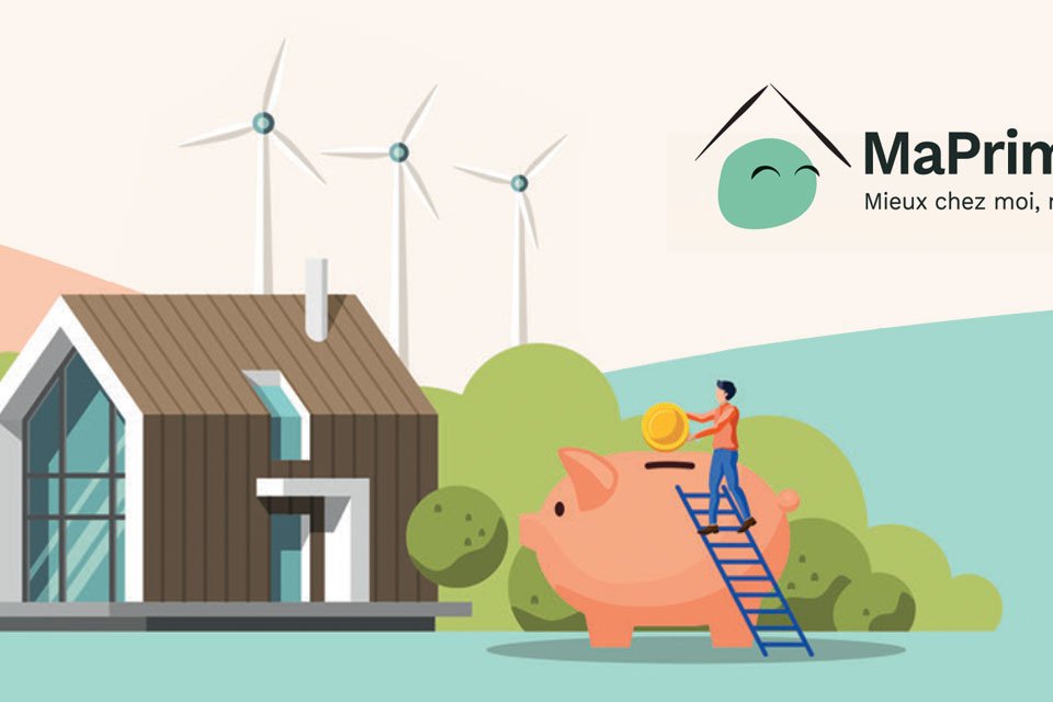 illustration d'une personne déposant une pièce dans une tirelire géante