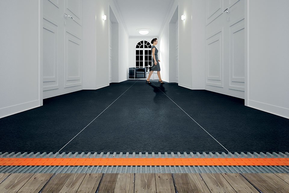 solution plancher chauffant Schlüter® DITRA-HEAT-DUO
