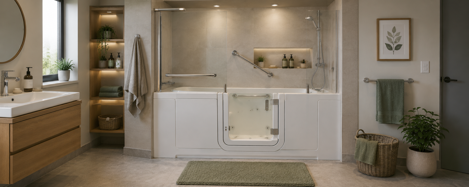 baignoire porte