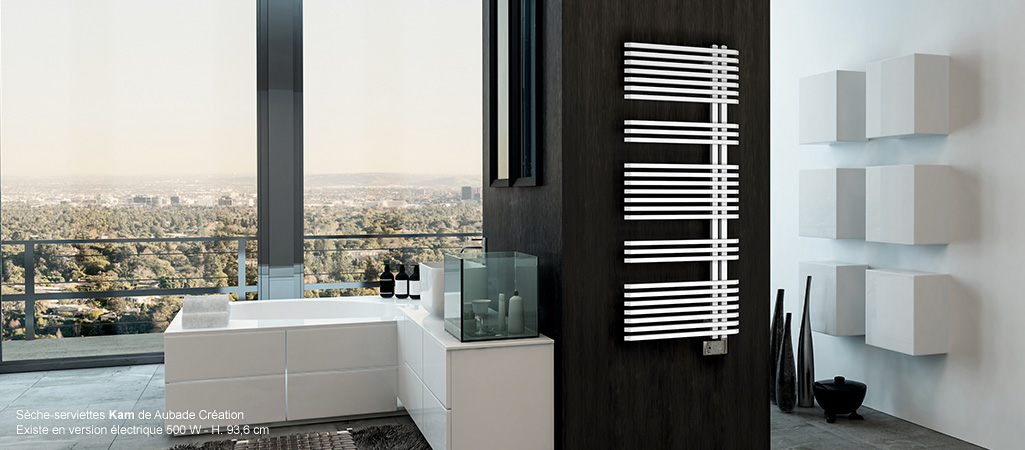 Le radiateur sèche-serviettes eau-chaude Kam pour une configuration sur mesure