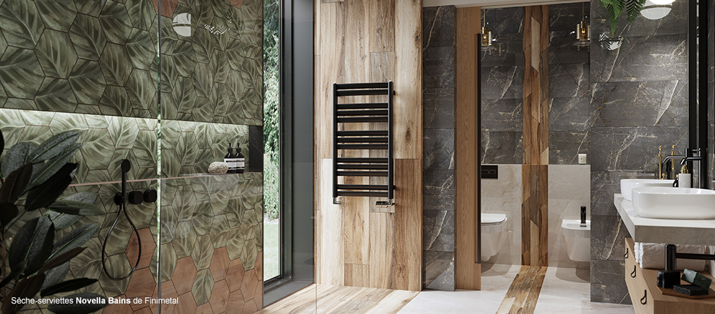 Le sèche-serviettes Novella Bains : un design minimaliste et élégant