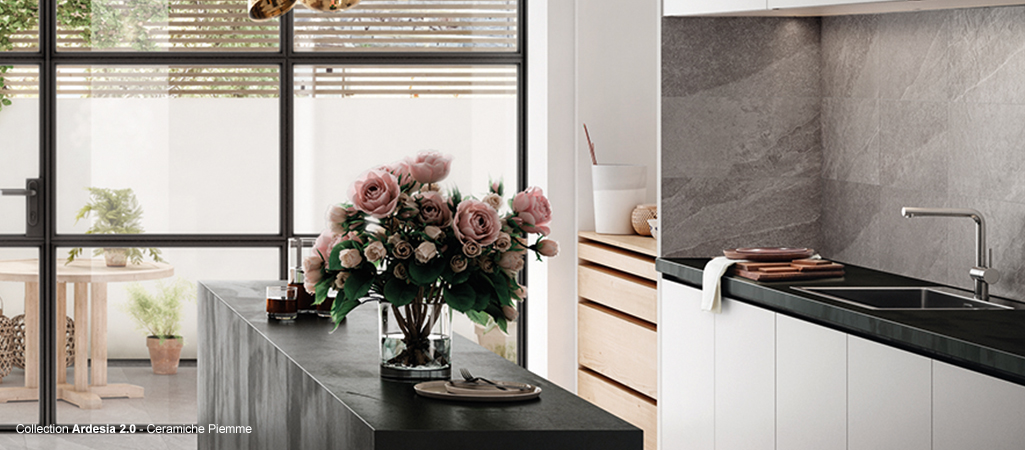 carrelage de cuisine grand format